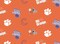 Sykel Enterprises-Clemson University Fleece Fabric-Clemson Tigers All Over Fleece Blanket Fabric-Sold by the yard